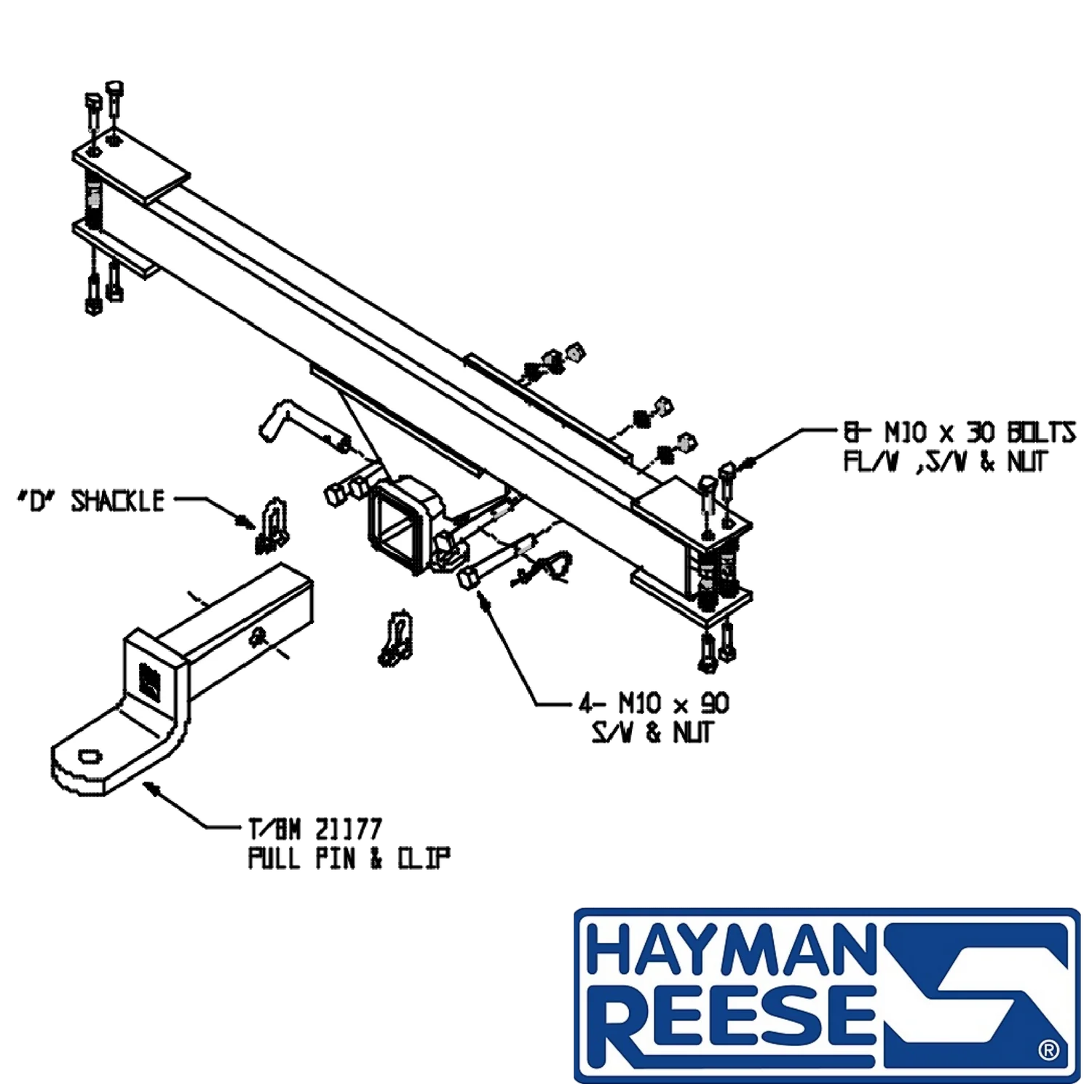 Hayman Reese Towbar for Land Rover Range Rover SUV 05/1995 - 07/2002