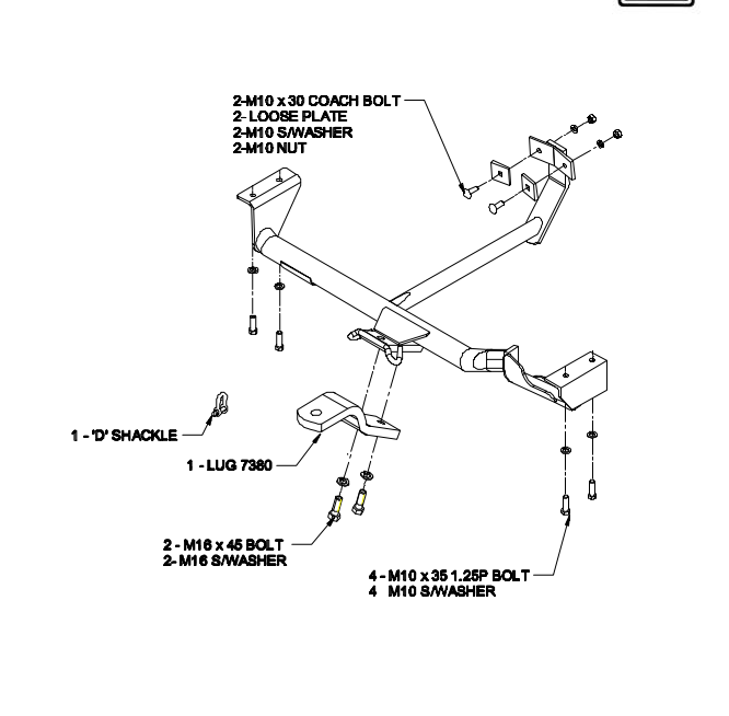 Hayman Reese Towbar to suit TOYOTA ECHO 3 & 5DR HATCH 10/1999-10/2005 (WILL NOT FIT SEDAN)