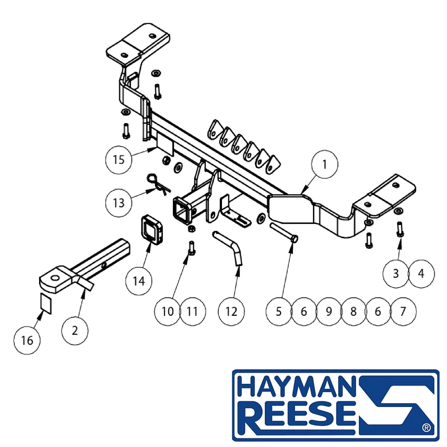 Hayman Reese Towbar to suit Honda CR-V SUV 11/2012 - 04/2017 (Diesel Only)