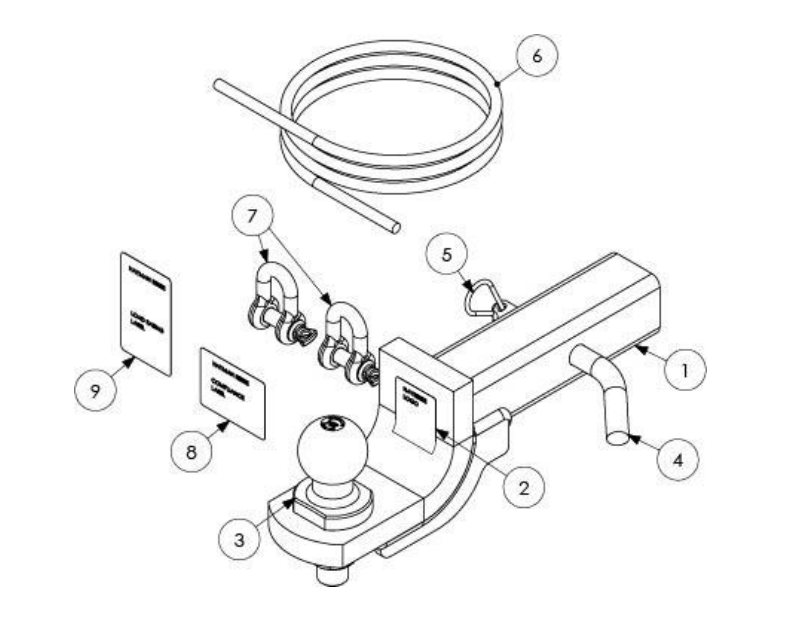 HAYMAN REESE Off Road Towball Mount Kit for Toyota Landcruiser 300 Series (11/2021-ON)