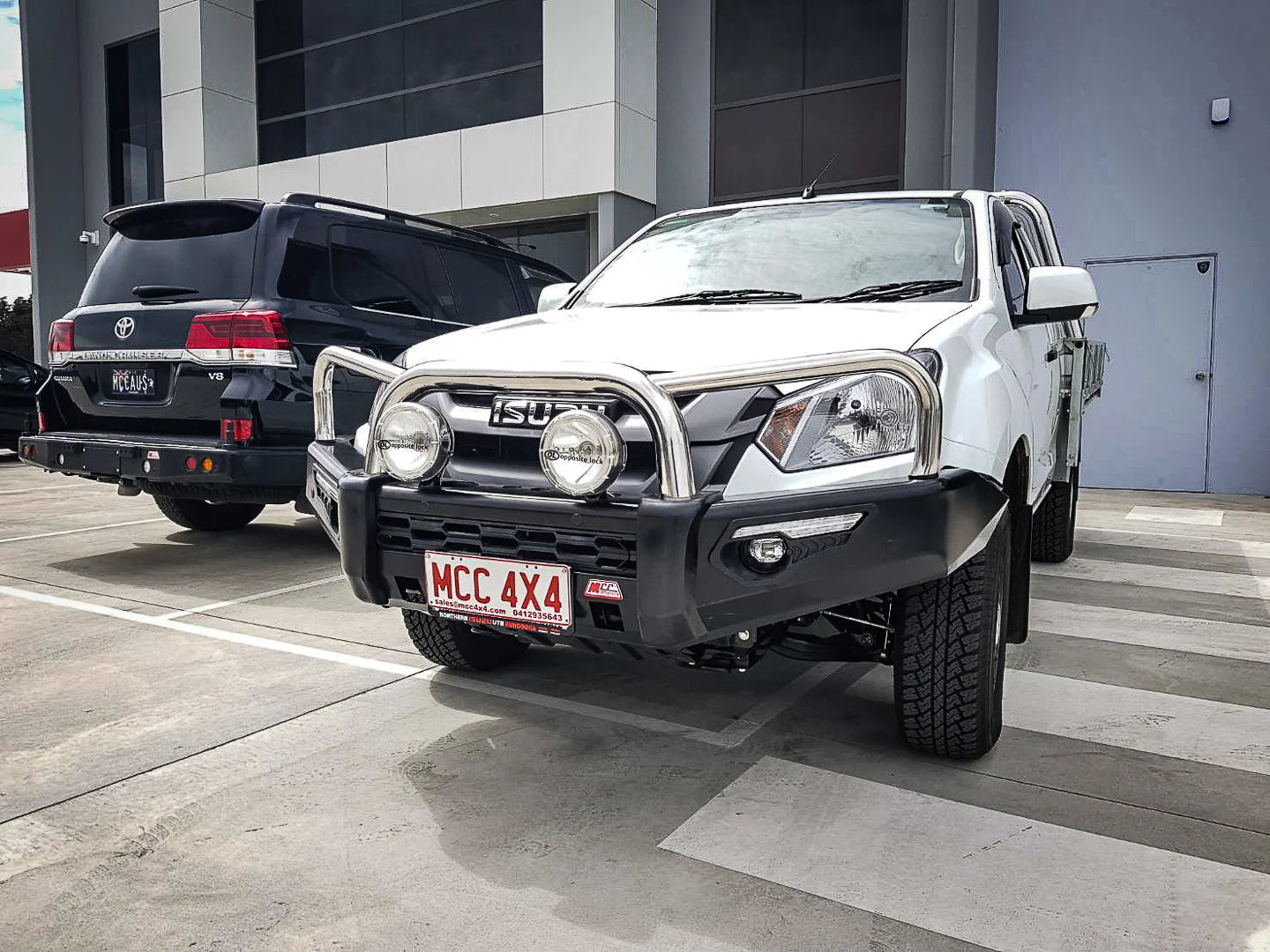 MCC 808-01 Phoenix Bull Bars Triple Stainless Loops Package TO SUIT ON ISUZU MUX RF 2013-2016