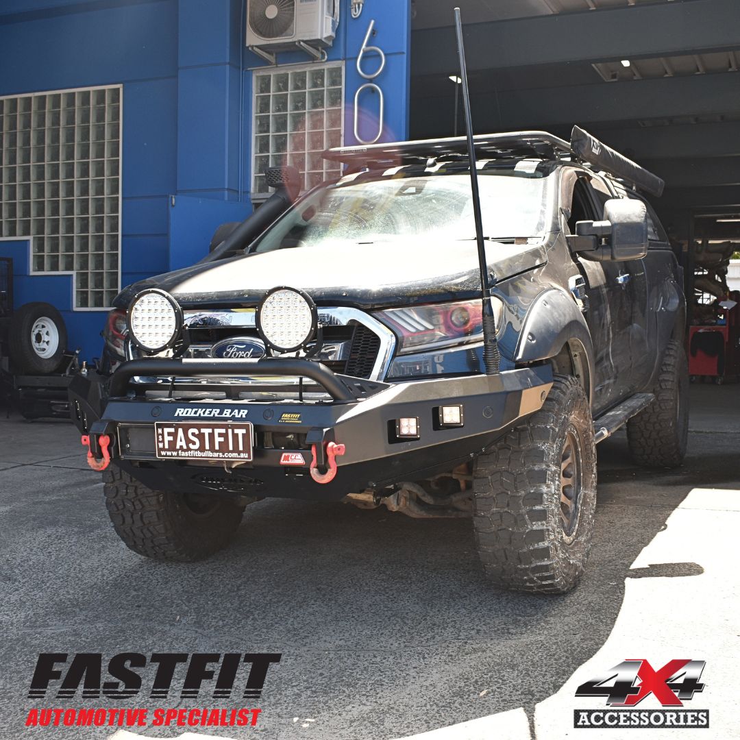 MCC 078-01SQL ROCKER BULL BAR SINGLE LOW LOOP PACKAGE TO SUIT FORD RANGER PX 2 2016-2019 TECH PACK RADAR