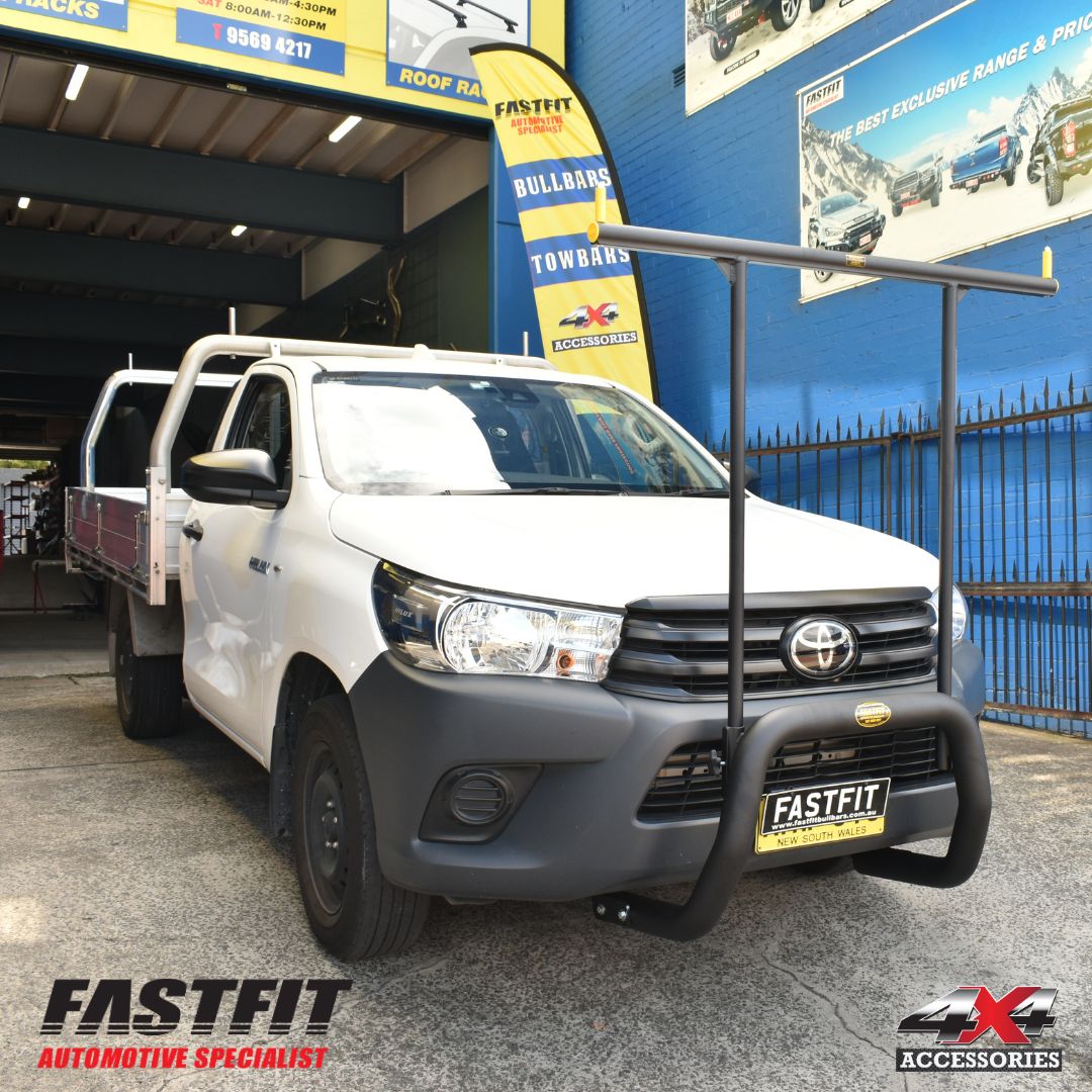 TRADE PACKAGE (POLISHED ALLOY LADDER RACK) TO SUIT TOYOTA HILUX 2016-2020