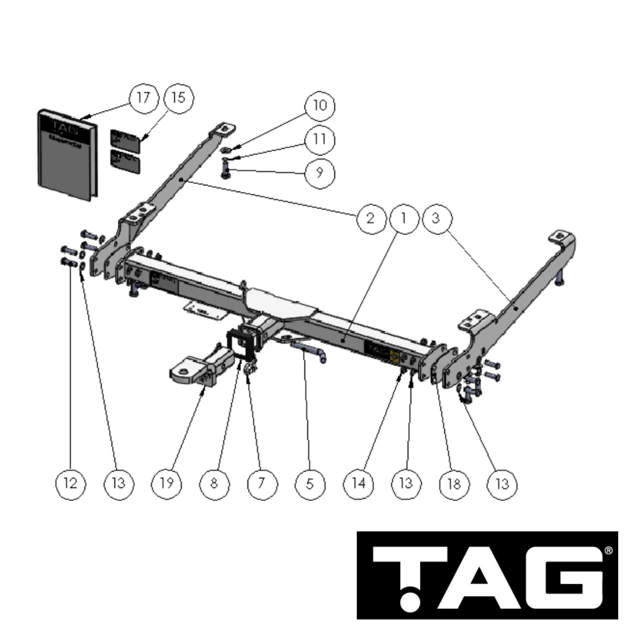 Towbar Kit Renault Trafic X82 Van 05/2014 - On