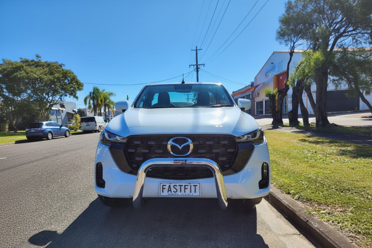 Polished Alloy 76mm Nudgebar to Suit Mazda BT50 01/2025-ON
