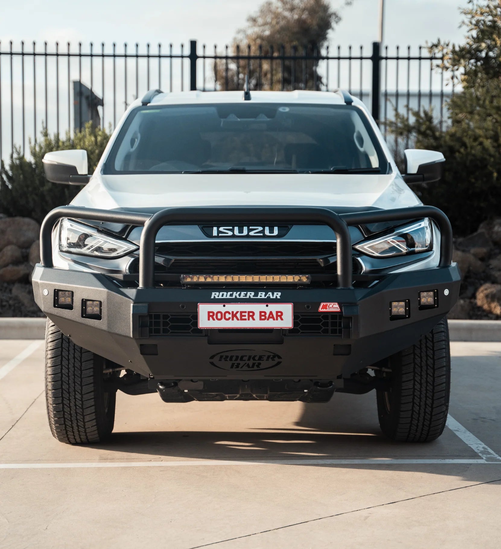 MCC 078-02SQ ROCKER Bull Bars TRIPLE LOOPS PACKAGE TO SUIT ISUZU MUX GEN 3 2020-ON