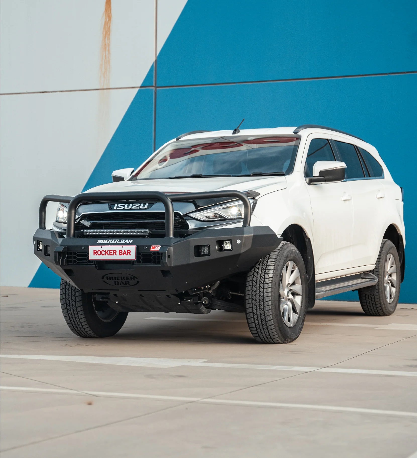 MCC 078-02SQ ROCKER Bull Bars TRIPLE LOOPS PACKAGE TO SUIT ISUZU MUX GEN 3 2020-ON