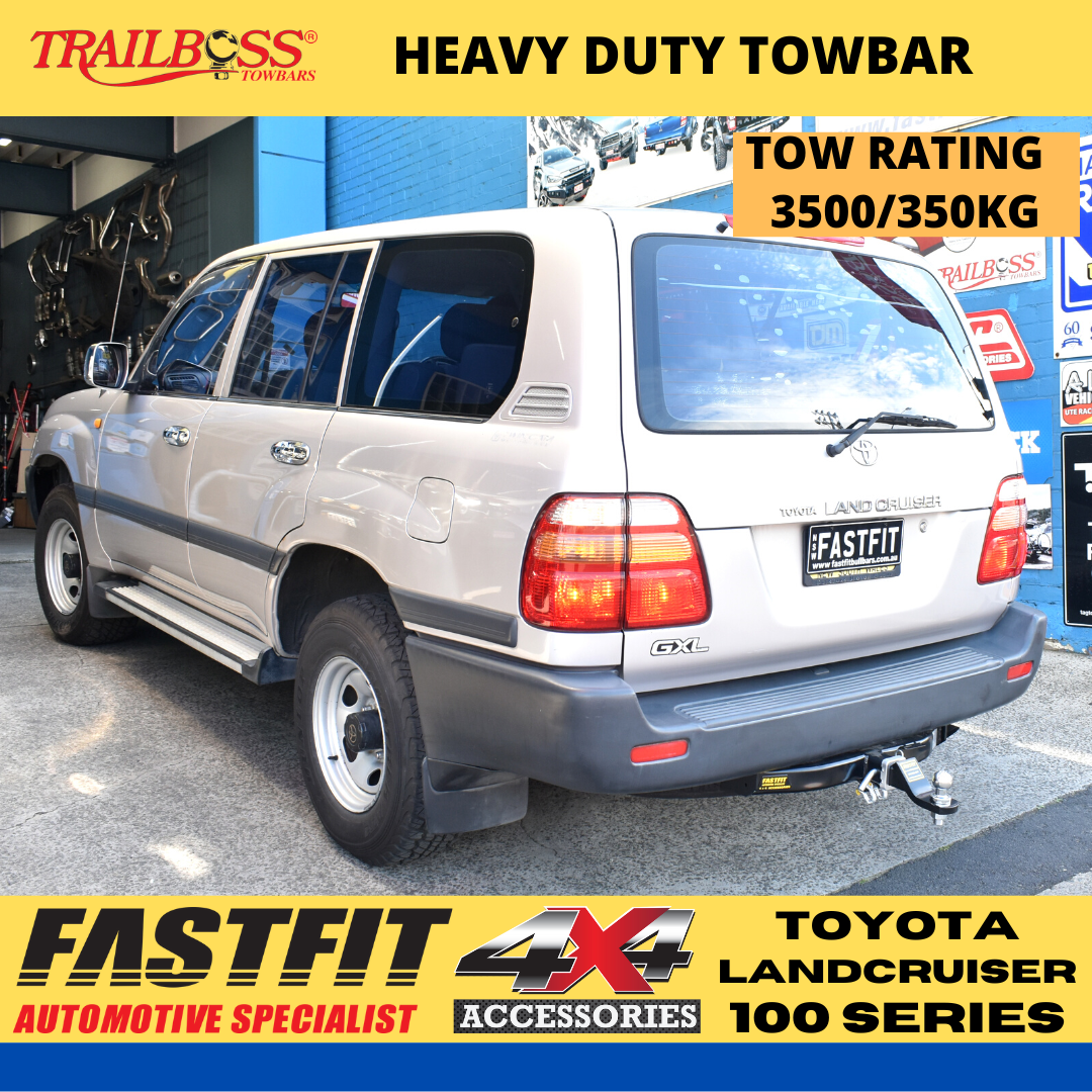 TRAILBOSS Heavy Duty TowBar to suit TOYOTA LANDCRUISER 100 SERIES 6CYL (WITH RFS) (105 SERIES) 03/1998-10/2007