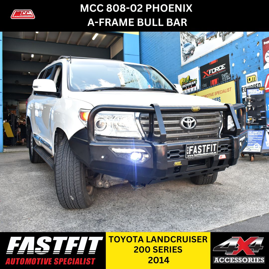 MCC 808-02 Phoenix A-Frame Bull Bars to suit TOYOTA LANDCRUISER 200 SERIES 2008-2015