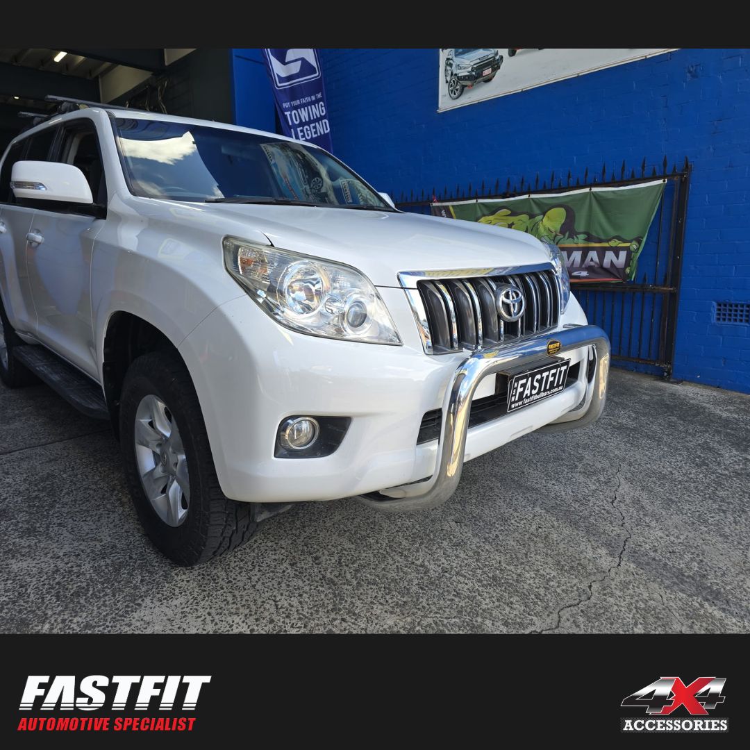 ECB NUDGE BAR TO SUIT TOYOTA PRADO 150 SERIES (NON-SENSOR/WITH SENSOR MODELS, ALTITUDE) 11/2009-10/2013