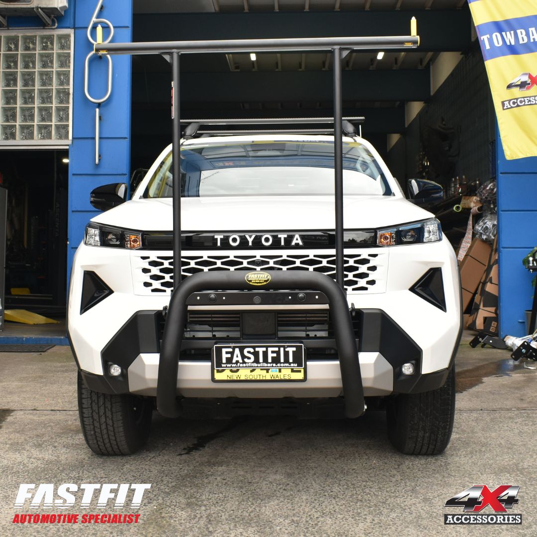 ALL BARS Nudge Bar (Black) & H-Rack to suit Toyota Hilux 2026