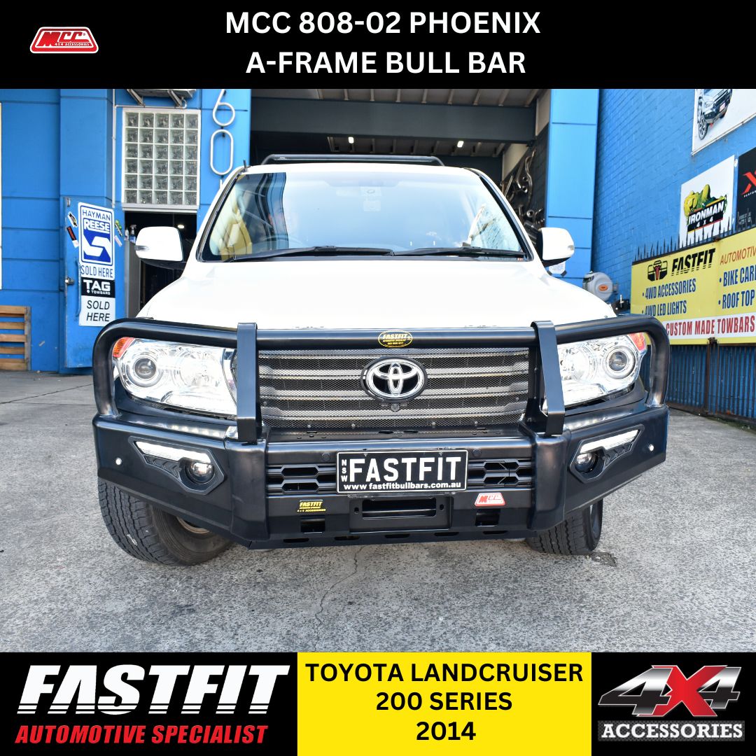 MCC 808-02 Phoenix A-Frame Bull Bars to suit TOYOTA LANDCRUISER 200 SERIES 2008-2015
