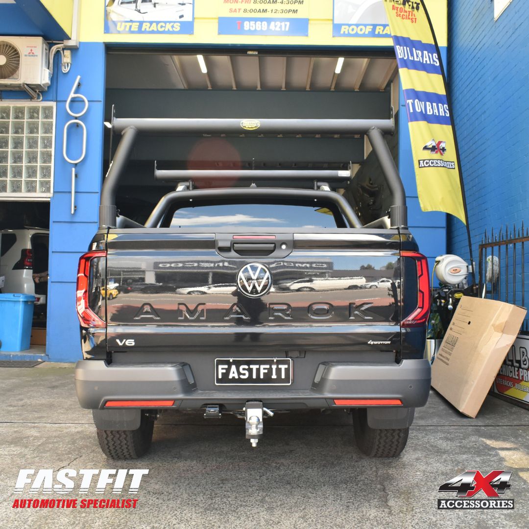 All Bars Rear Ladder Rack Only (Black) to suit Volkswagen Amarok 2024-ON
