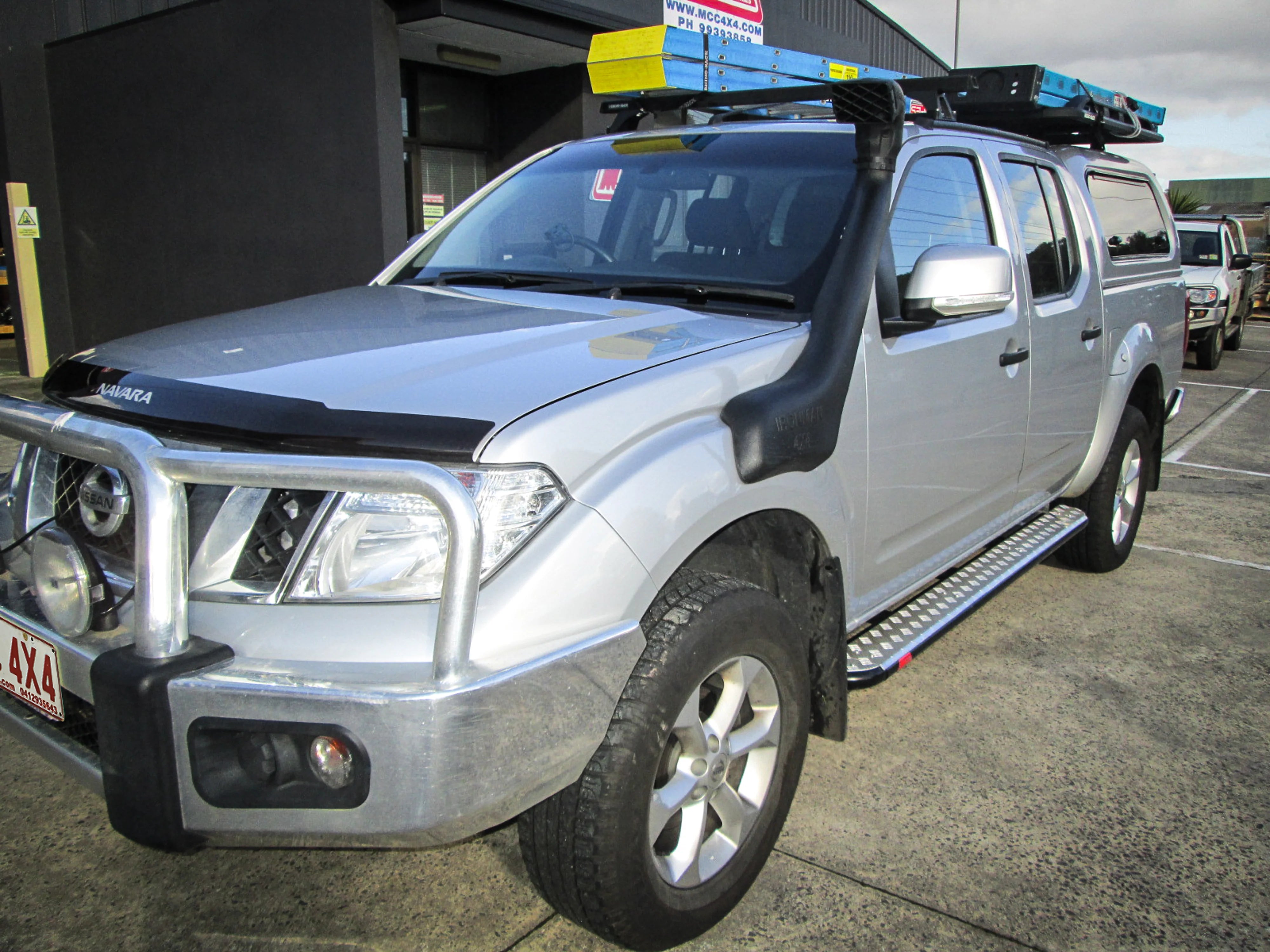 MCC 309BS Side Step Package (Chrome Step Plate) to suit Nissan Navara D40