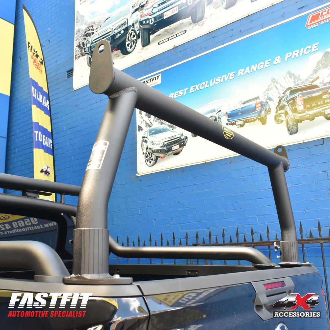All Bars Rear Ladder Rack Only (Black) to suit Volkswagen Amarok 2024-ON