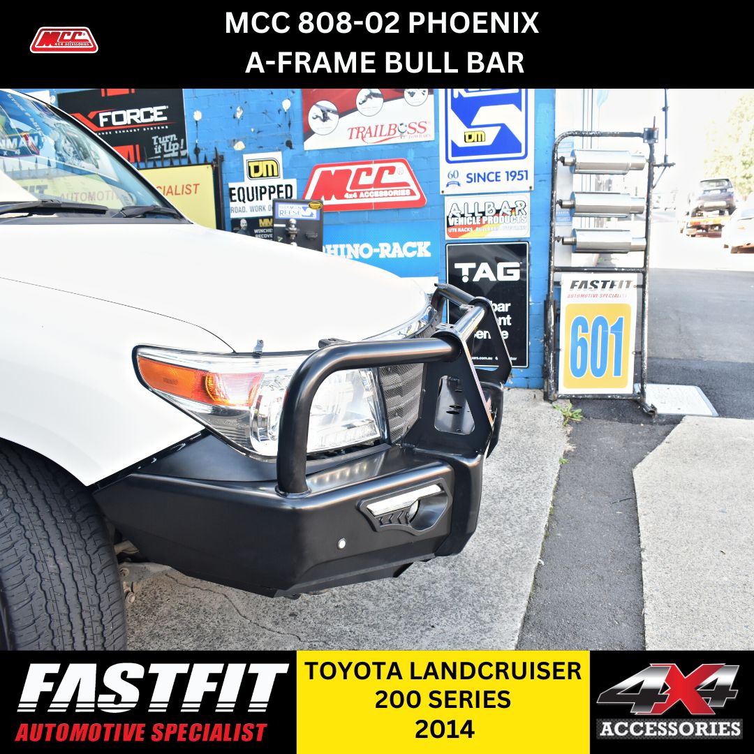 MCC 808-02 Phoenix A-Frame Bull Bars to suit TOYOTA LANDCRUISER 200 SERIES 2008-2015