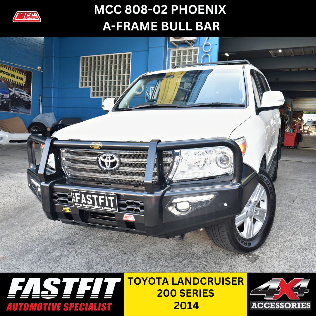 MCC 808-02 Phoenix A-Frame Bull Bars to suit TOYOTA LANDCRUISER 200 SERIES 2008-2015