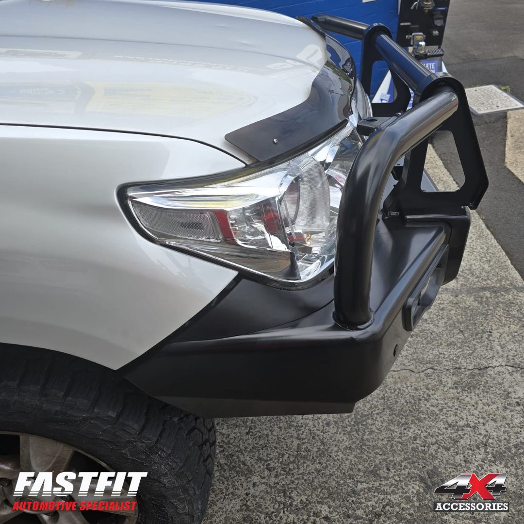 MCC 707-02 Falcon Bull Bars Black A-Frame Package (LED Foglight)to suit TOYOTA Land Cruiser 100 series 1998-2007
