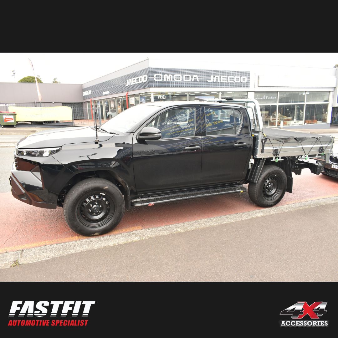 MCC 309BSBK All Black Side Step Package to suit Toyota Hilux 2016-Current