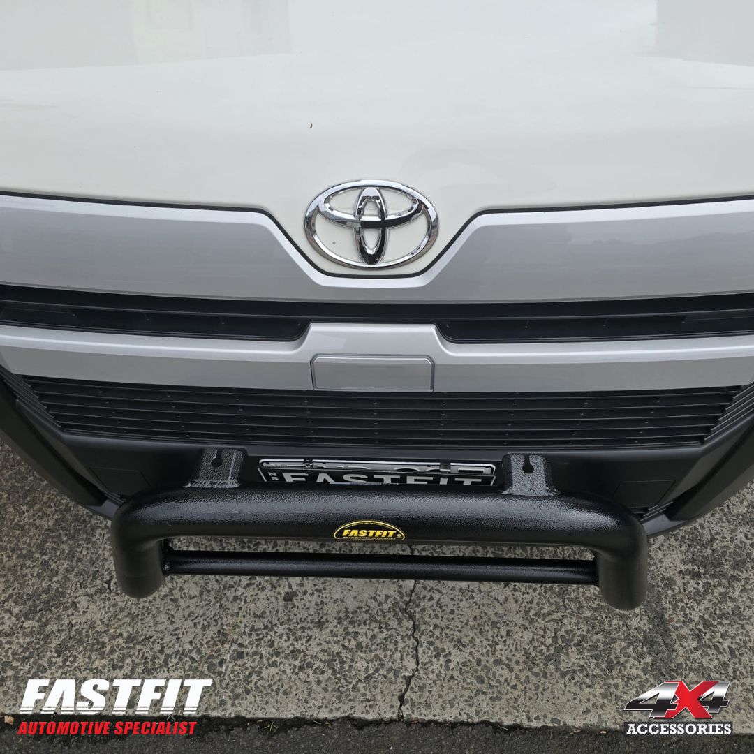 ECB NUDGE BAR (BLACK) TO SUIT TOYOTA HIACE 05/2019 - 08/2025