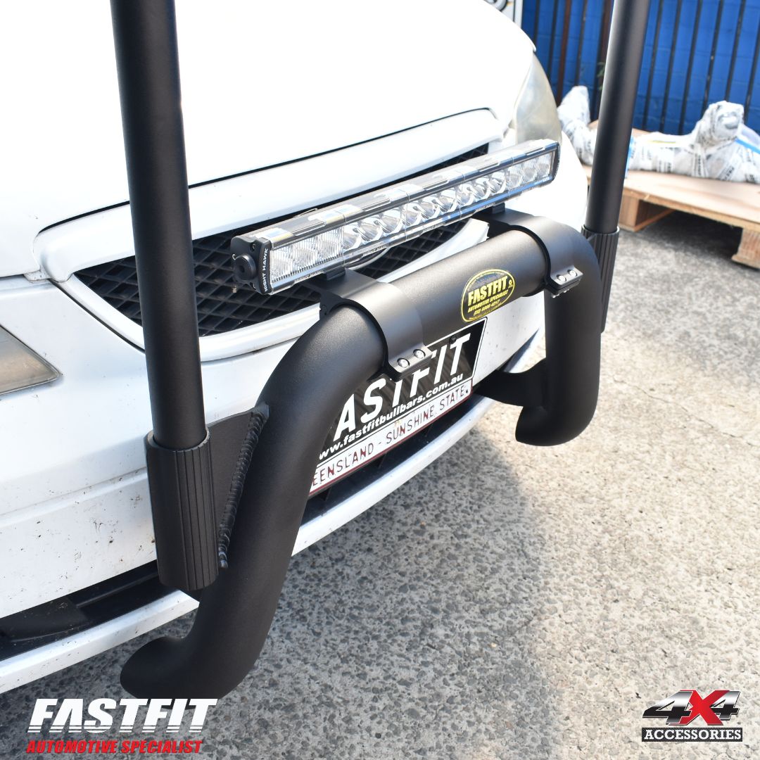 ALL BARS NUDGE BAR (BLACK) & H-RACK TO SUIT FORD FALCON BF