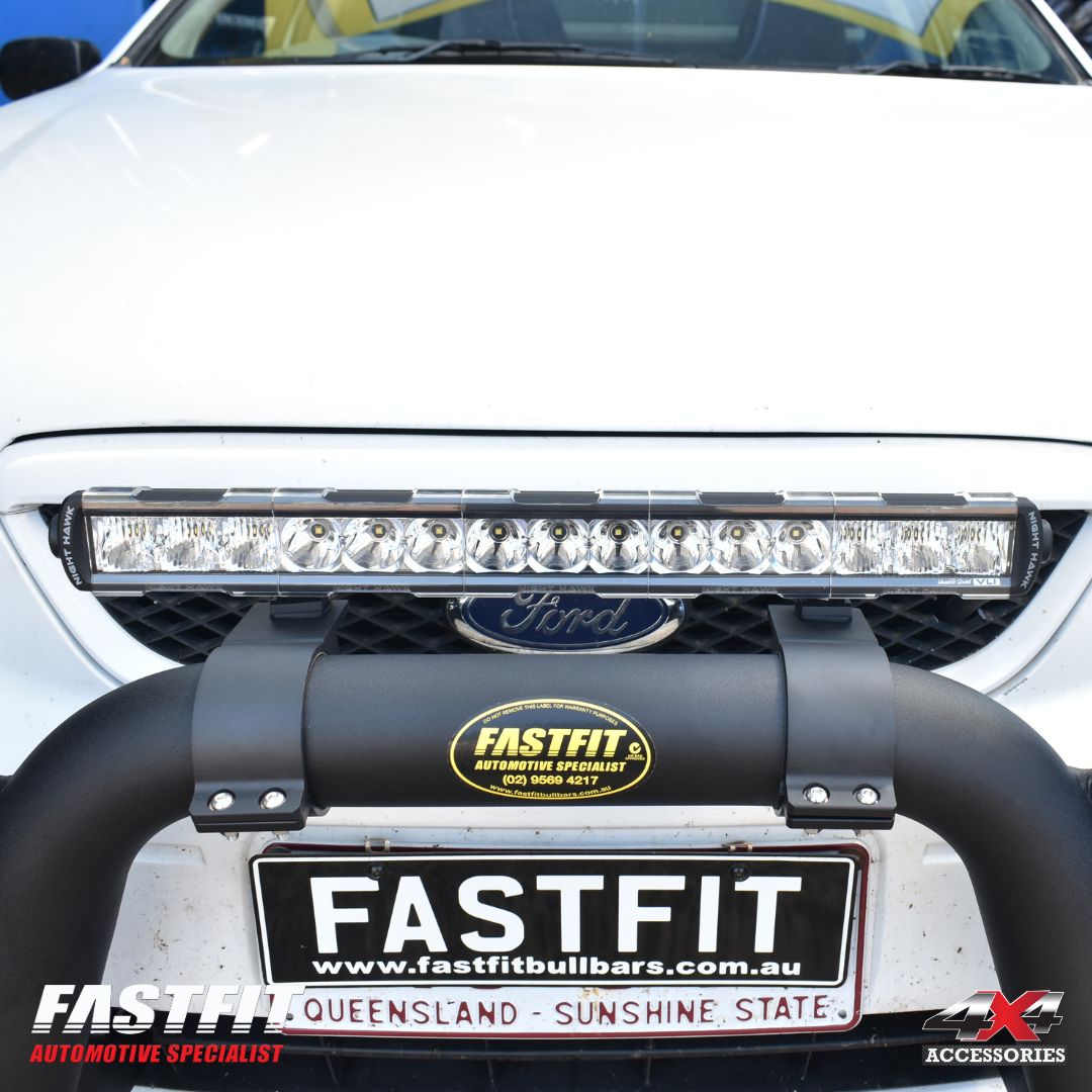 ALL BARS NUDGE BAR (BLACK) & H-RACK TO SUIT FORD FALCON BF