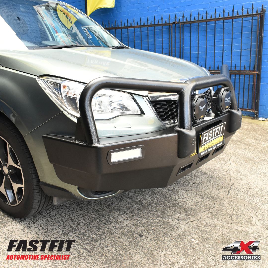 ECB BLACK RIPPLE BIG TUBE Bull Bars TO SUIT ON SUBARU FORESTER NON XT 02/2013-12/2015