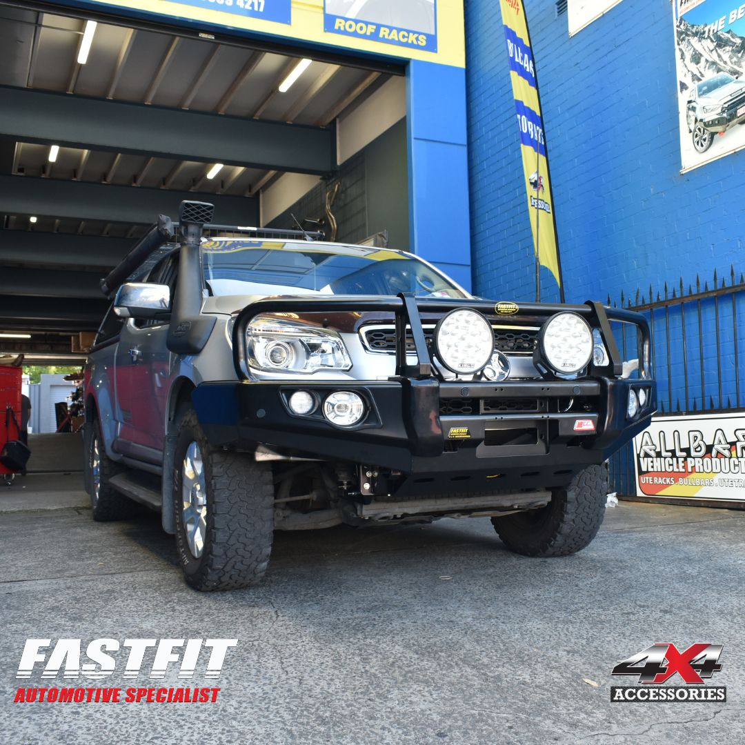 MCC 707-02 Falcon Bull Bars Black A-Frame Package (LED Foglight) to suit HOLDEN Colorado RG Colorado 7 2012-2016