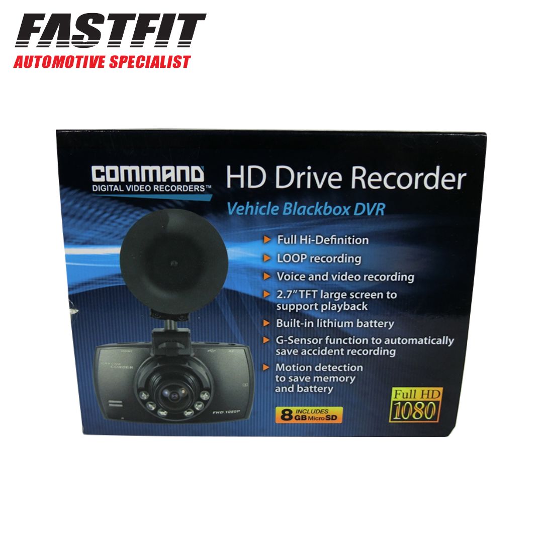 Command HD DVR Car Blackbox Recorder & Camera