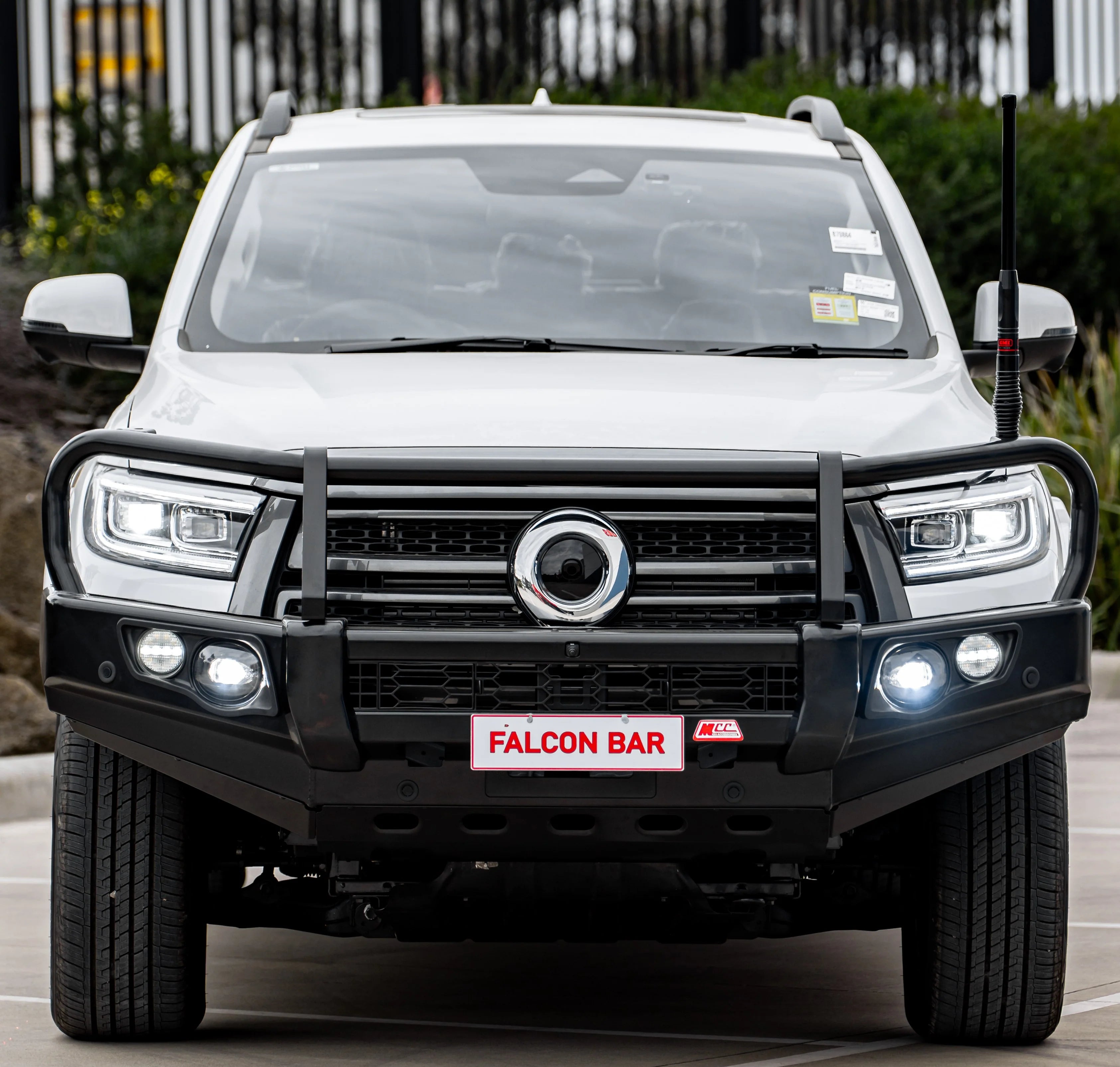 MCC 707-02 Falcon Bull Bar Black A-Frame Package (No Foglight) TO SUIT Great Wall Cannon 2025-ON (Facelift)