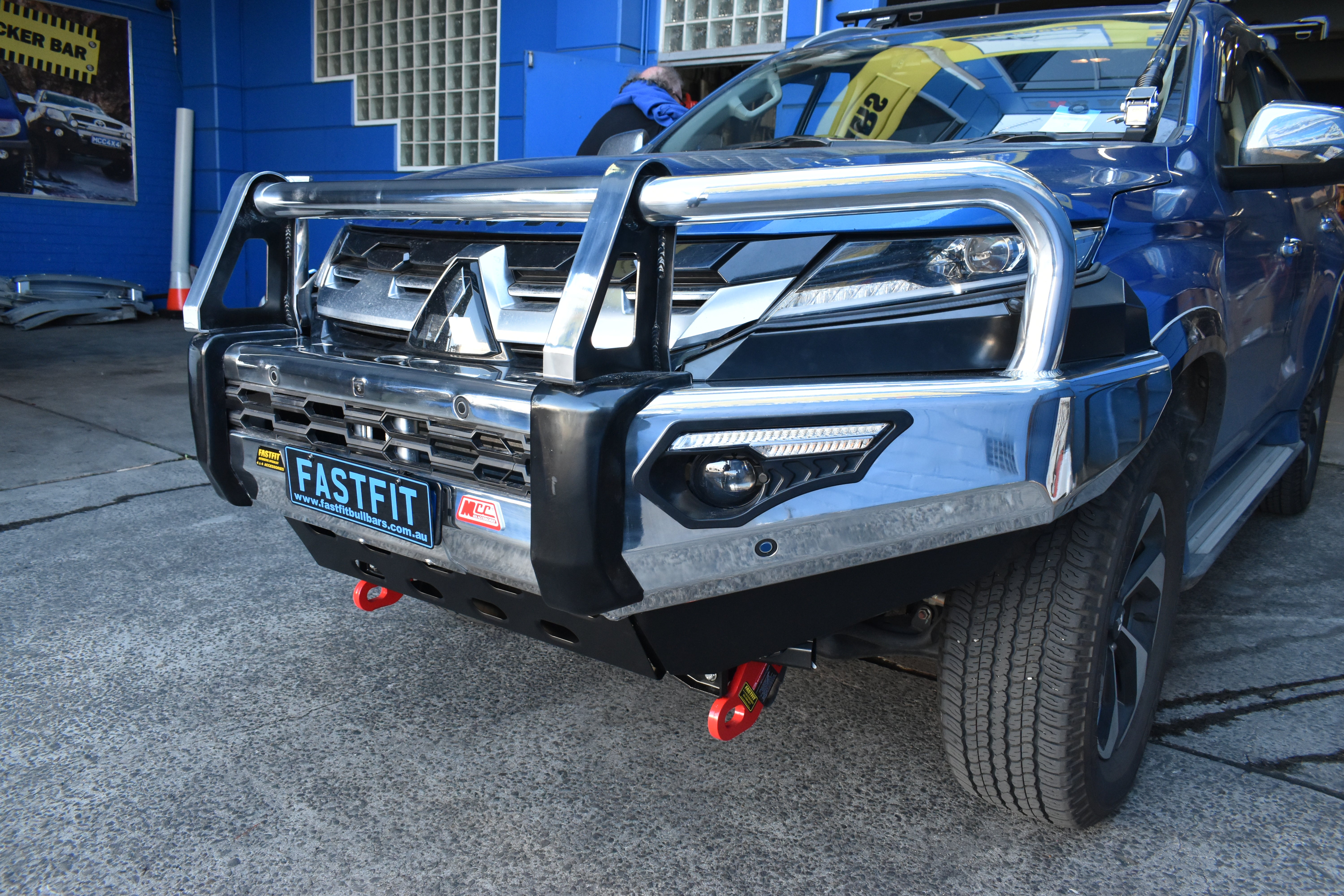 Pajero Sport QF QG 2020-On 808-02A Alloy Phoenix Bull Bar A-Frame Package