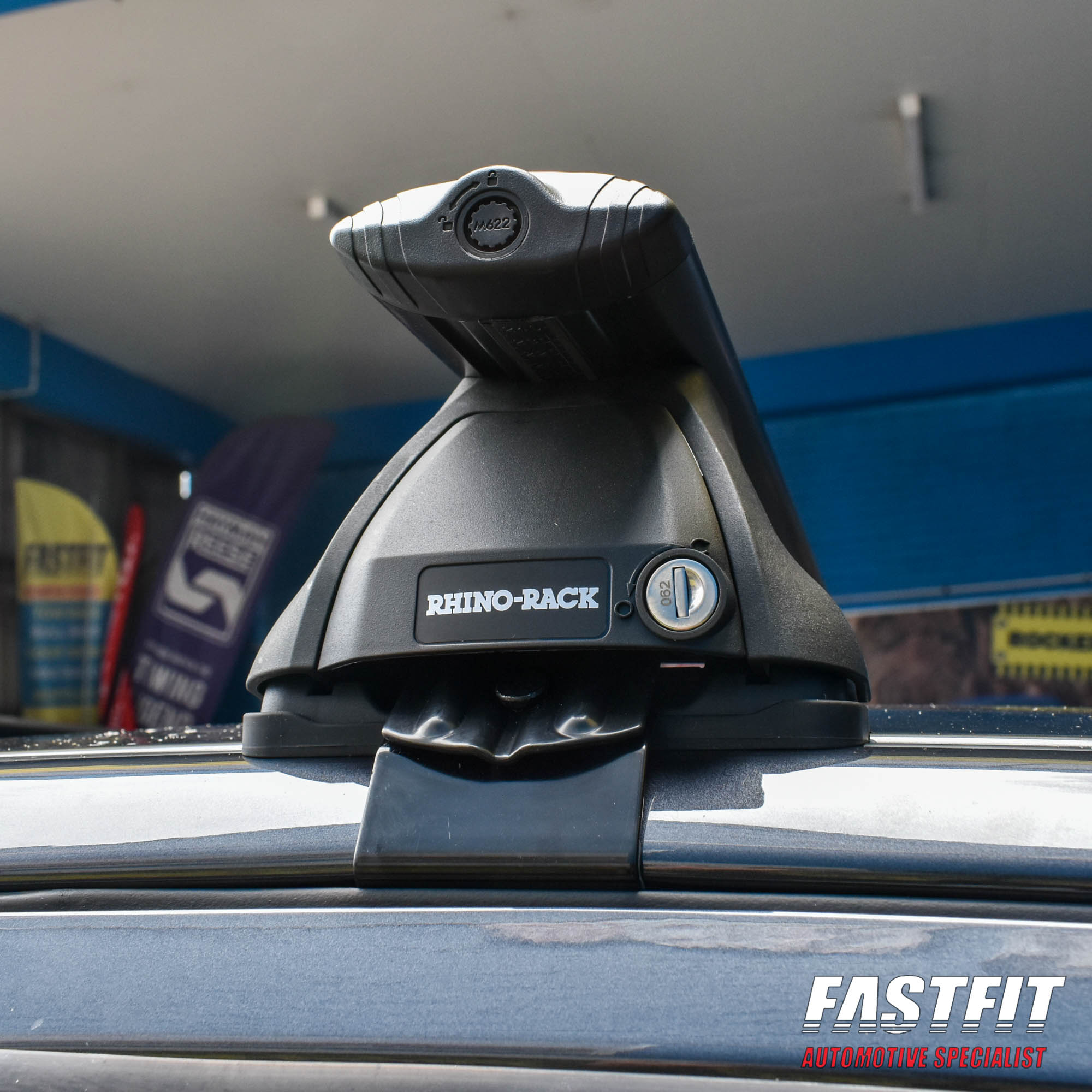 RHINO VORTEX 2500 BLACK 2 BAR ROOF RACK SYSTEM TO SUIT FORD RANGER 09/2011-ONWARDS