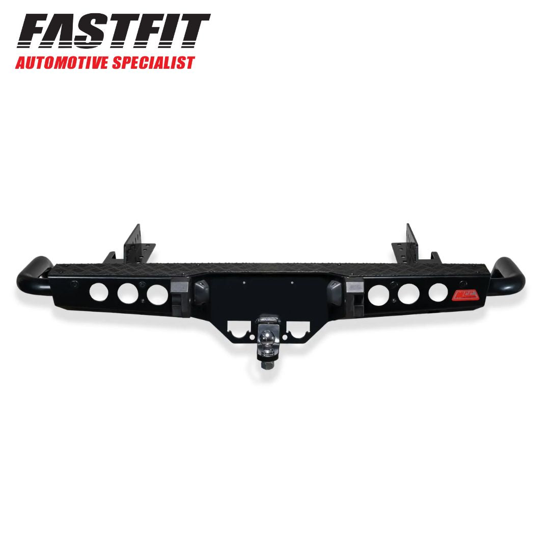 Dmax 2012-2019 022-03 Jack Rear Bar with Black Step Plate Package