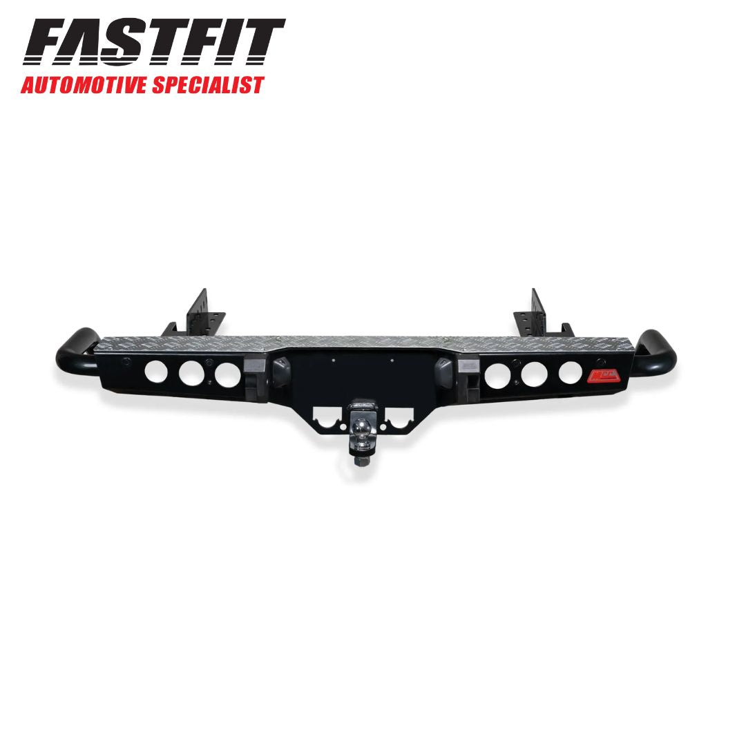 Dmax 2012-2019 022-03 Jack Rear Bar with Chrome Step Plate Package