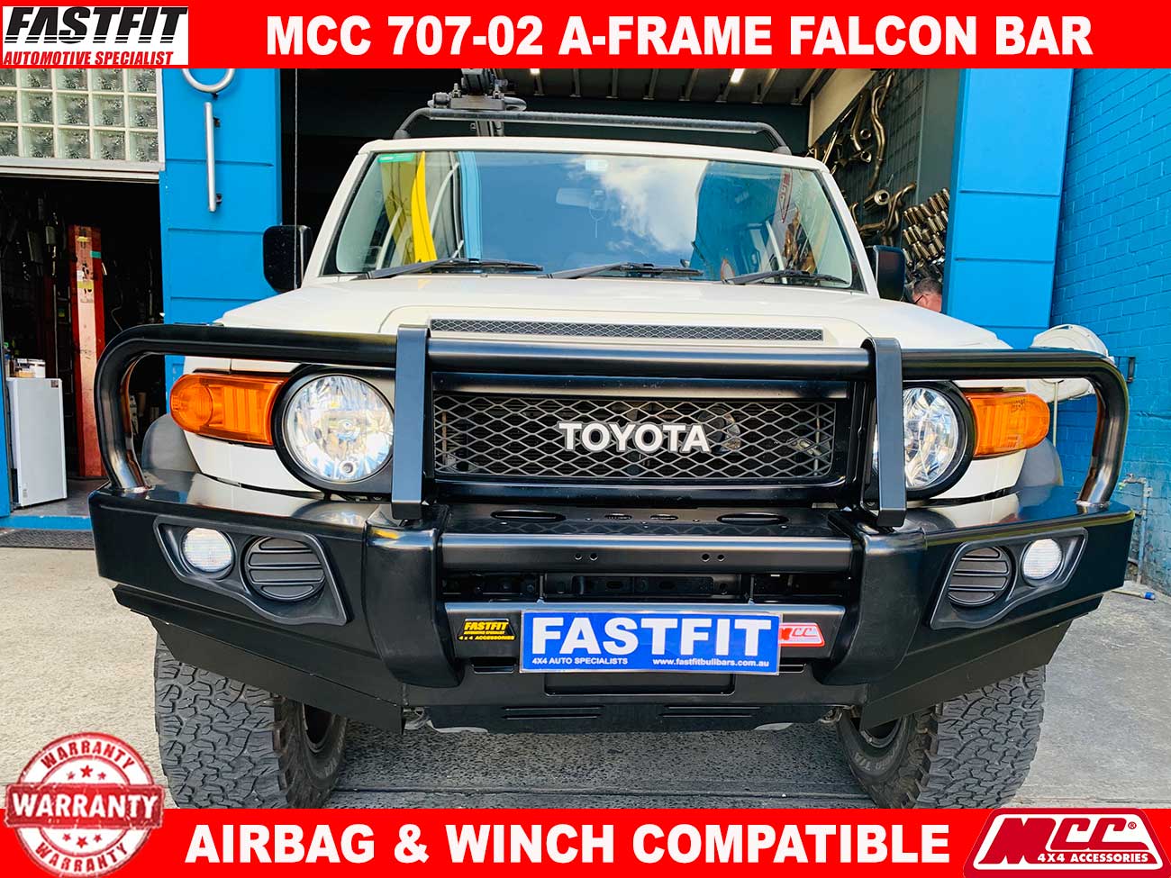 BULLBAR OFF ROAD PACKAGE TO SUIT ON TOYOTA FJ Cruiser XJ10 2006-2017