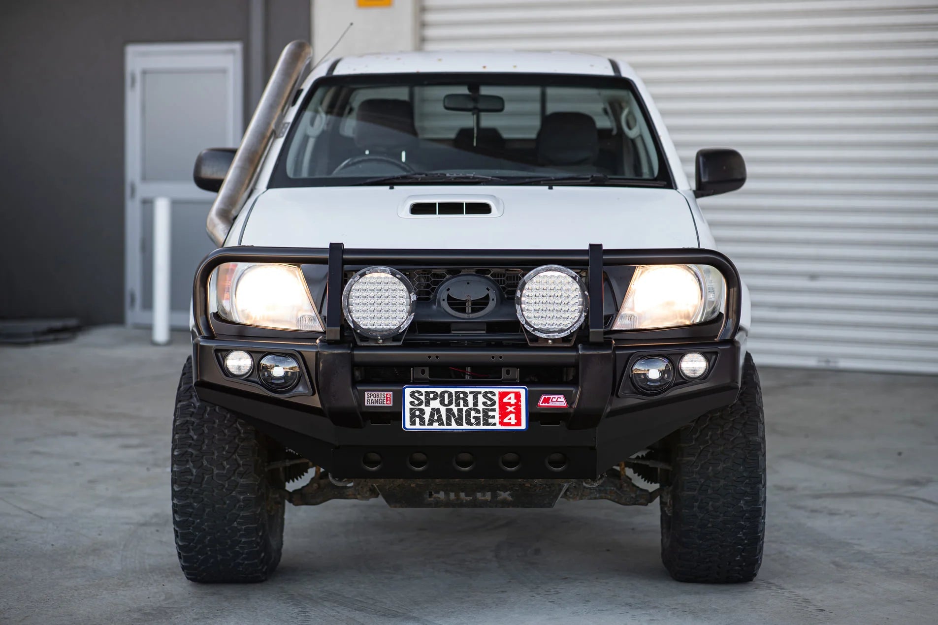 MCC 707-02 A-FRAME Falcon Bull Bars (LED FOGLIGHTS) to suit Toyota Hilux GGN25R 2005-2011