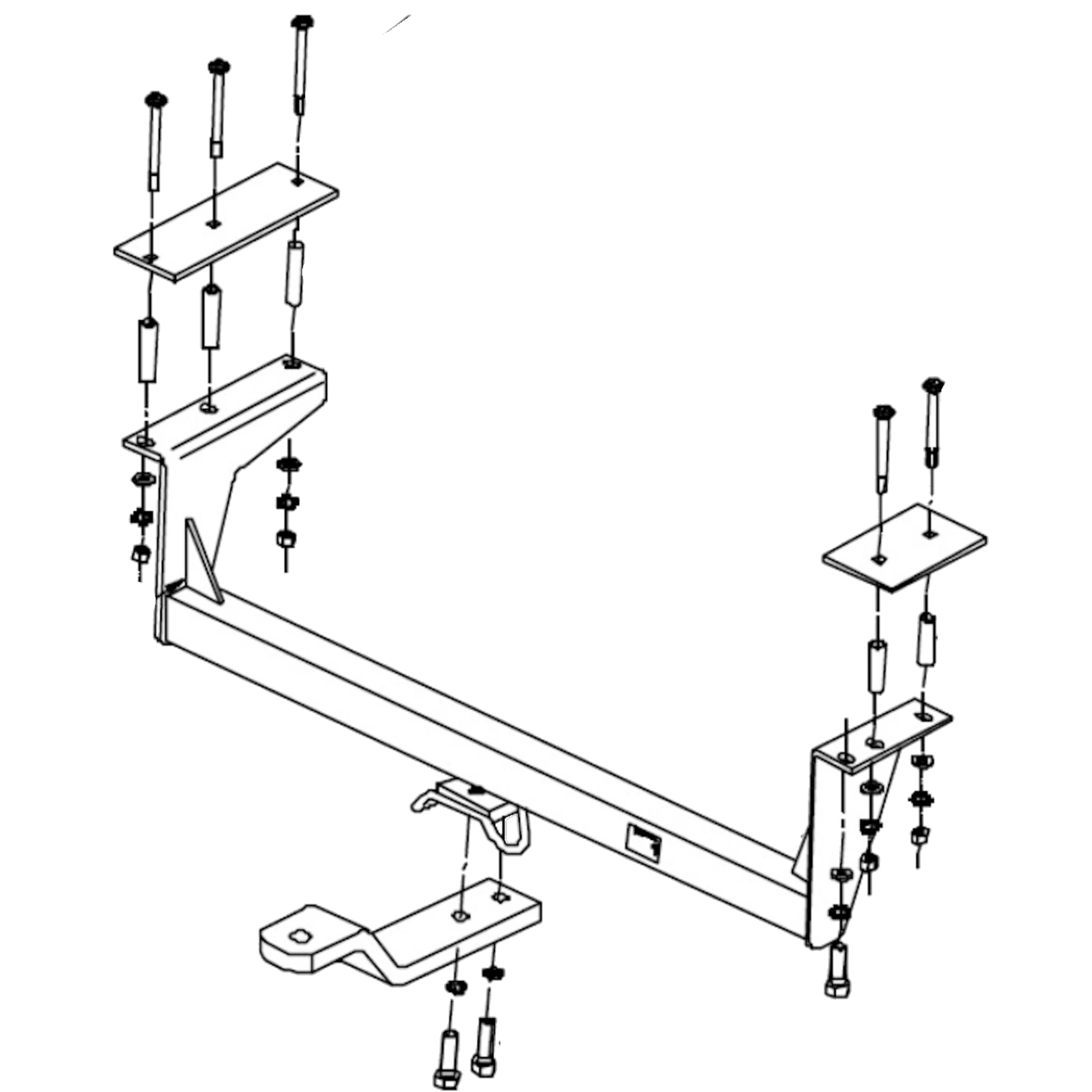TrailBoss Towbar to suit HOLDEN COMMODORE UTE VG-VS 01/1990-12/2000