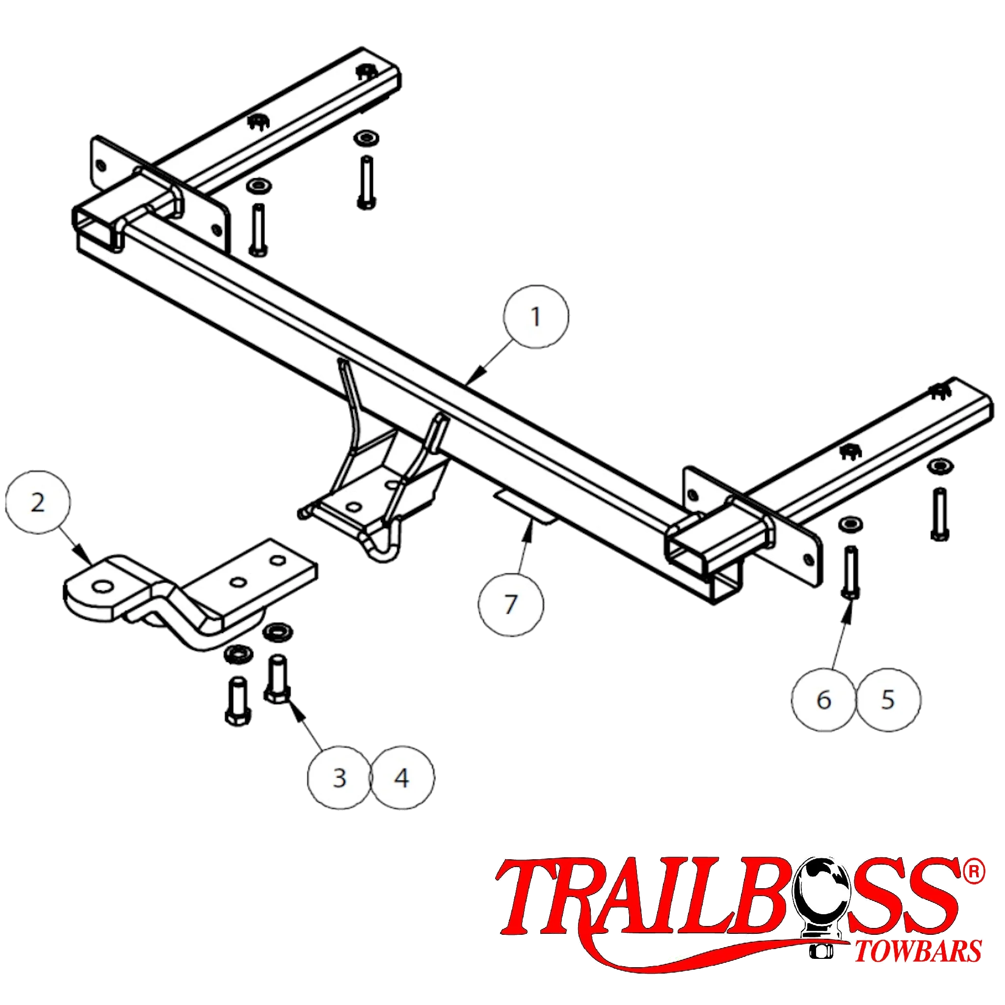 TrailBoss Towbar to suit Holden Malibu Sedan 06/2013 - 12/2017