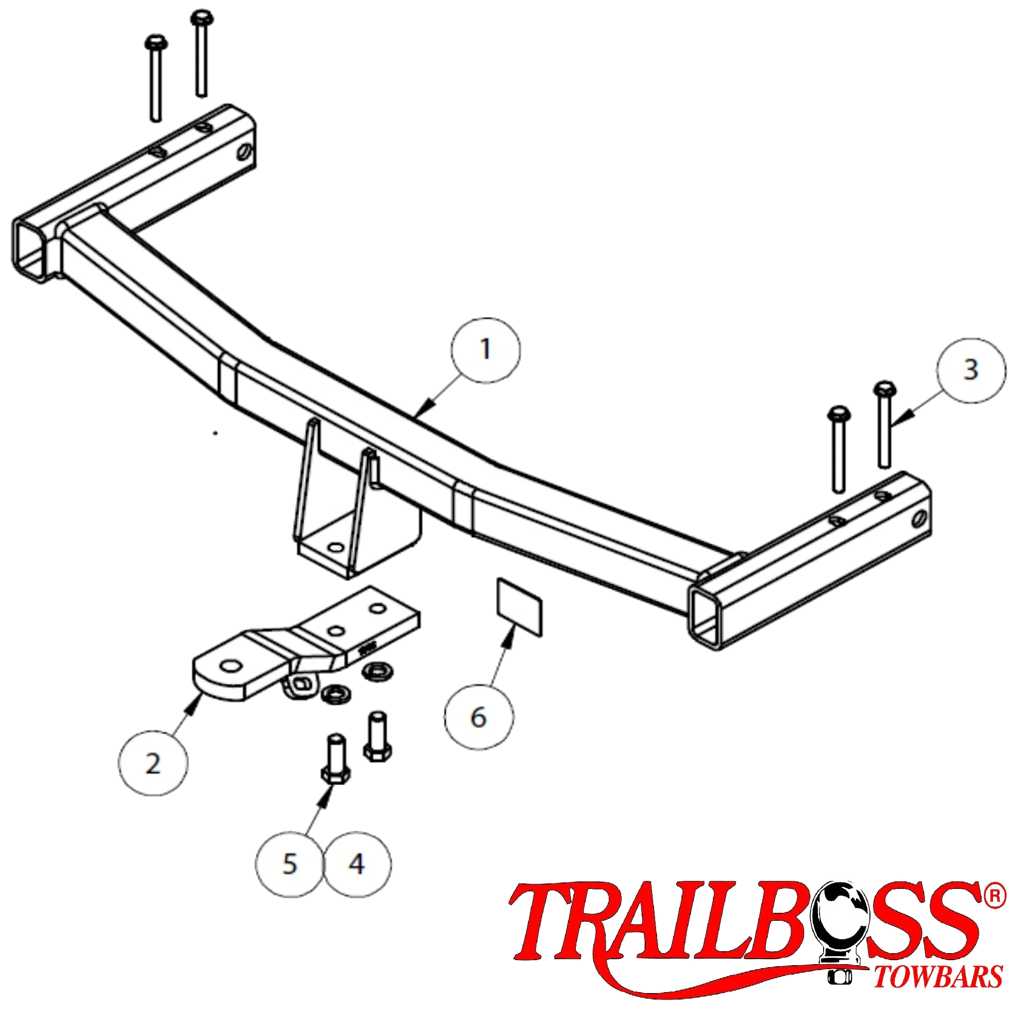 TrailBoss Towbar to suit HOLDEN COMMODORE WAGON VF (Not Factory Fitted LPG) 05/2013-10/2017
