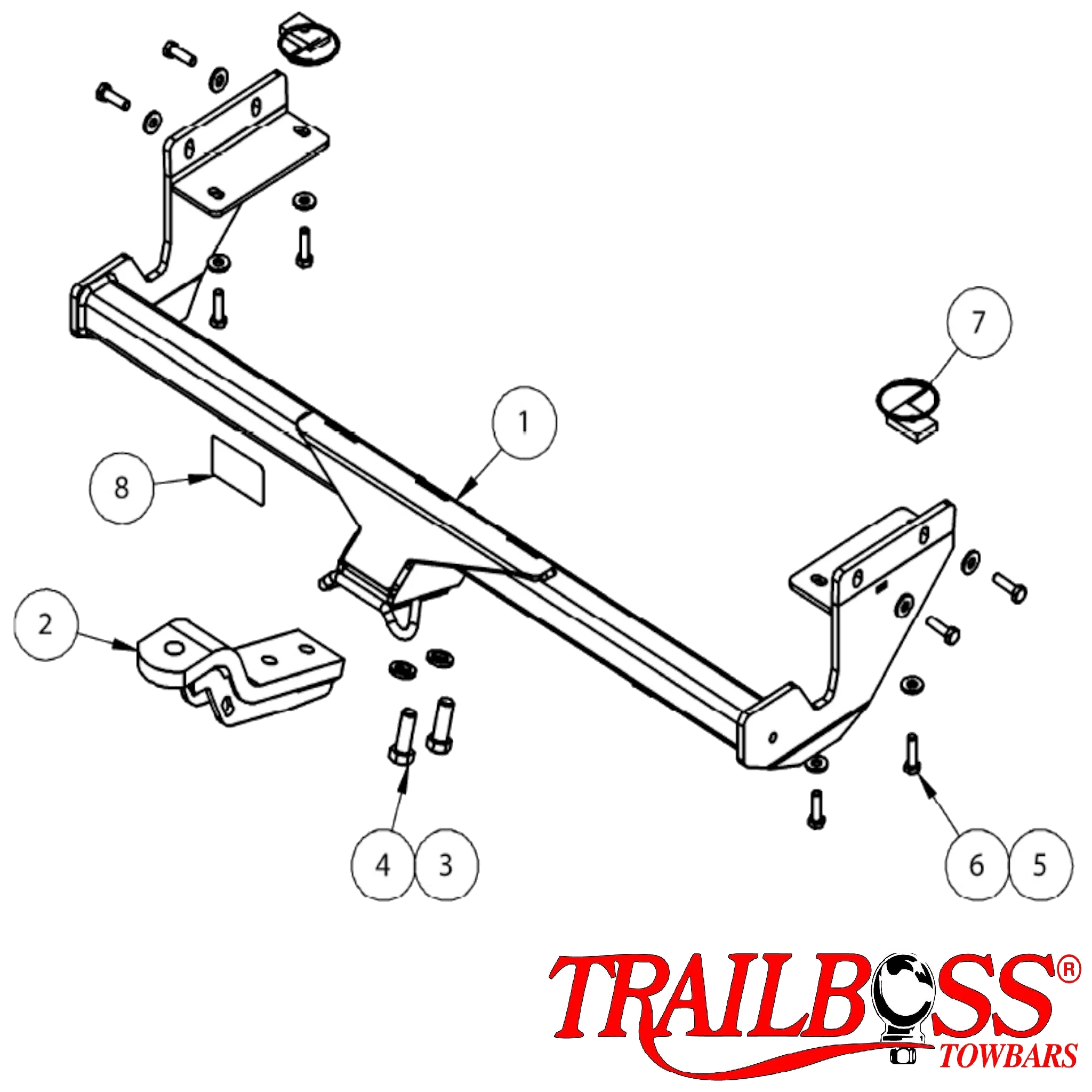 TrailBoss Towbar to suit HYUNDAI i30 WAGON TOURER 05/2012-03/2017