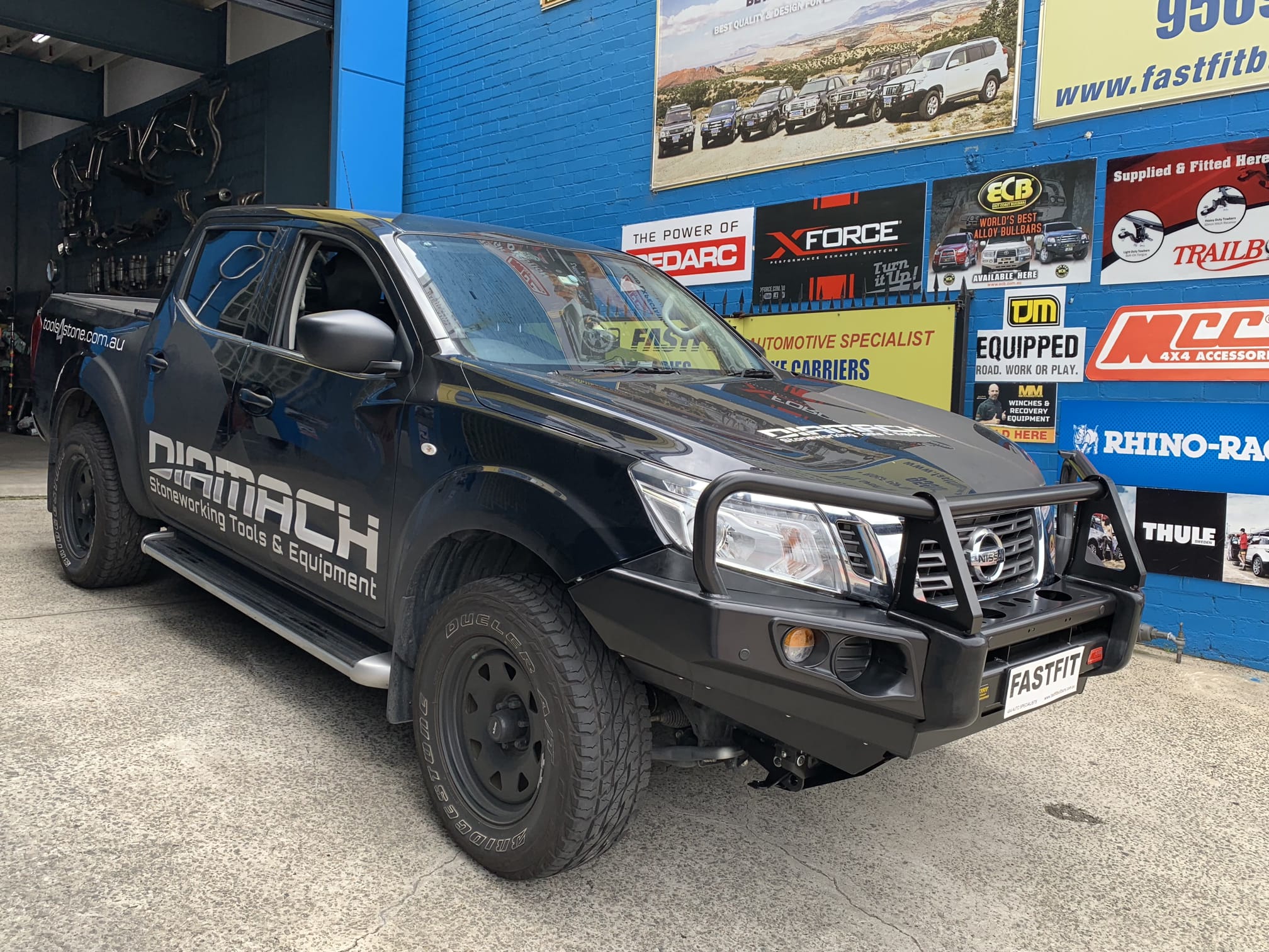 MCC 707-02 Falcon Bull Bar Black A-Frame Package (No Foglight) TO SUIT NISSAN NAVARA D23 2015-ON