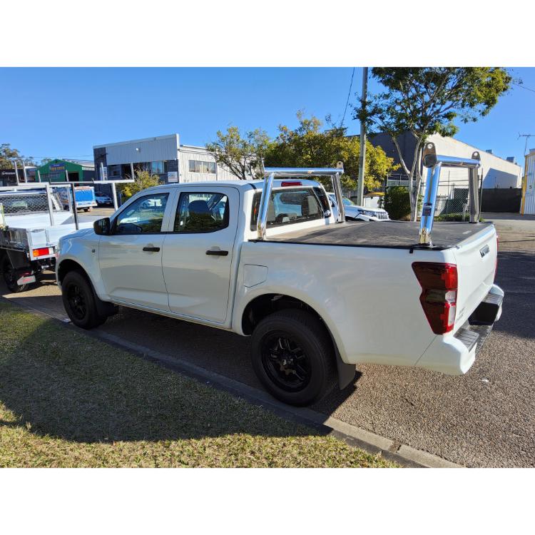 All Bars 76mm Front & Rear Ladder Rack (Polished Finish) to suit Isuzu DMAX 2021-ON