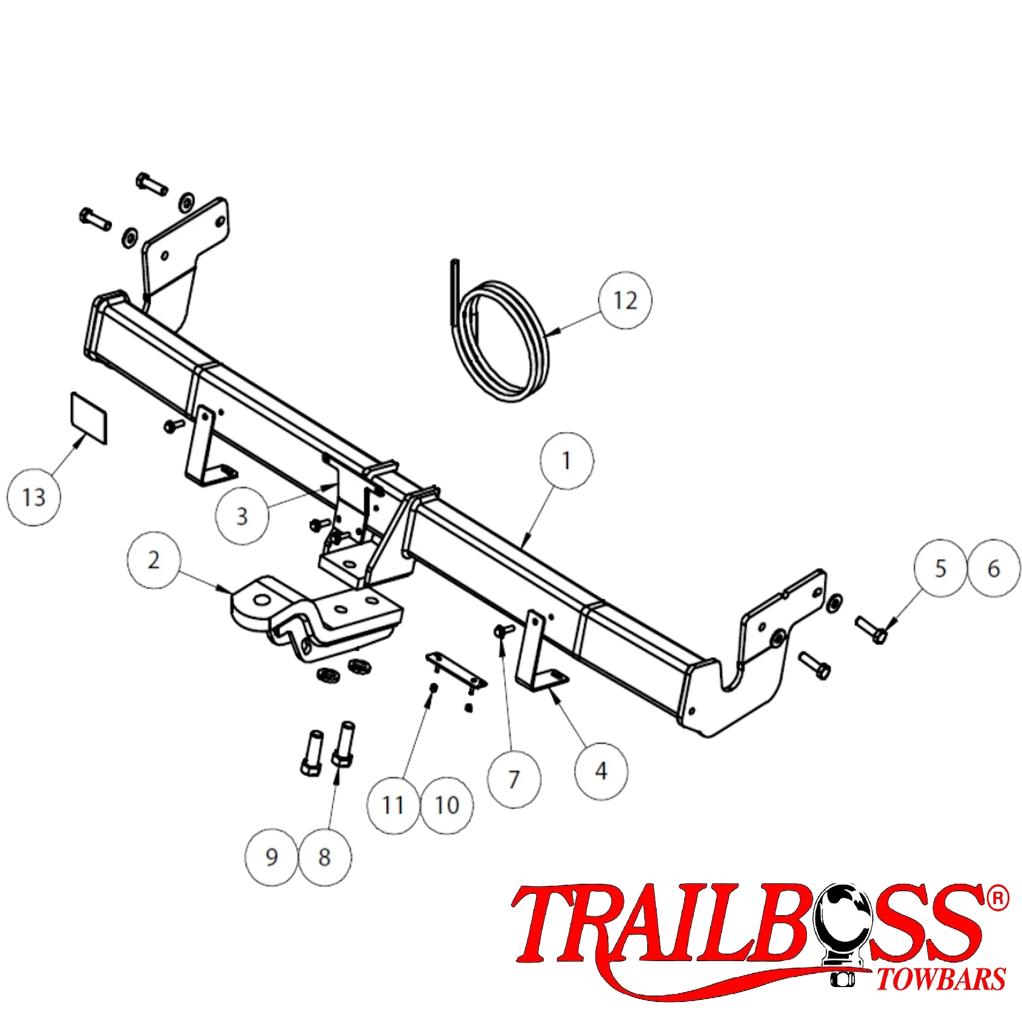TrailBoss Towbar to suit KIA CERATO SEDAN 04/2014-03/2016