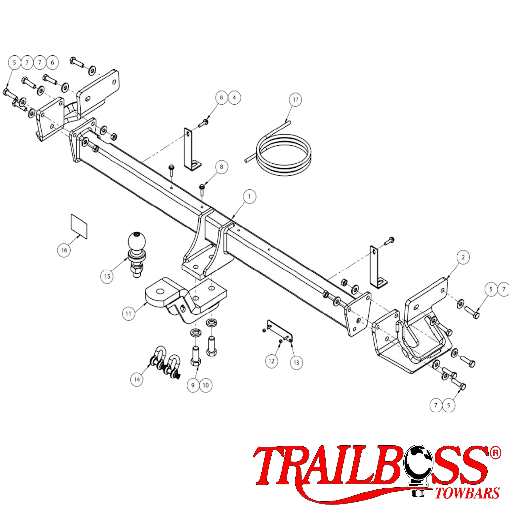 TrailBoss Towbar to suit KIA CERATO SEDAN BD 4D (NOT GT) 04/2018-04/2021
