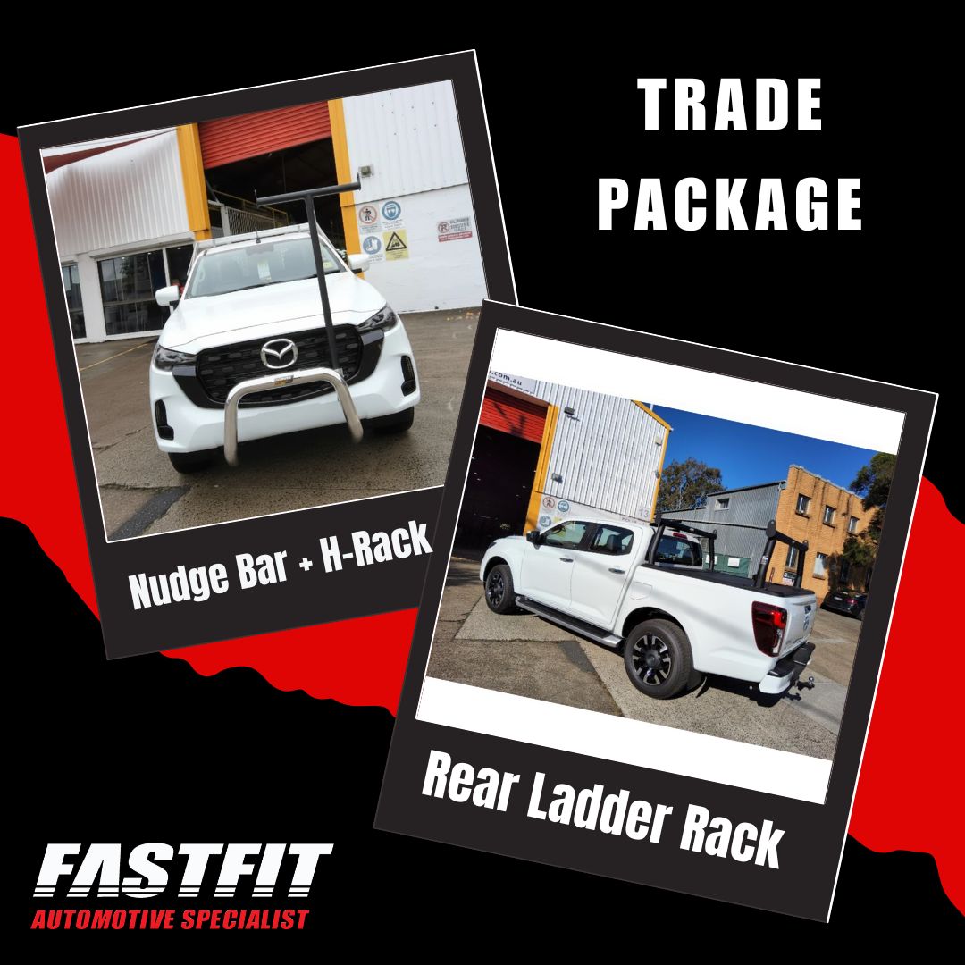 TRADE PACKAGE (BLACK REAR LADDER RACK) TO SUIT MAZDA BT-50 2025