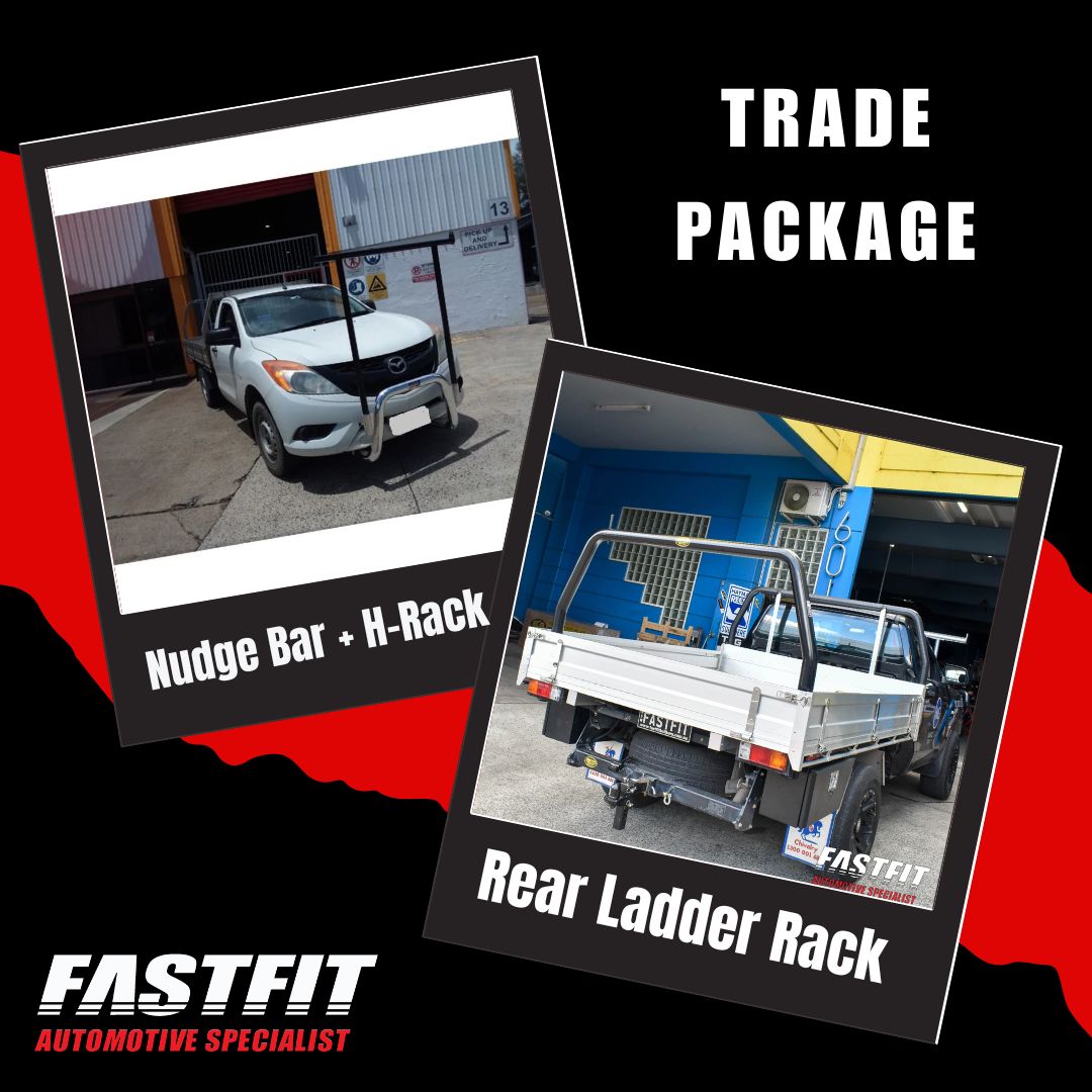 TRADE PACKAGE (BLACK REAR LADDER RACK) TO SUIT MAZDA BT-50 2018-2020