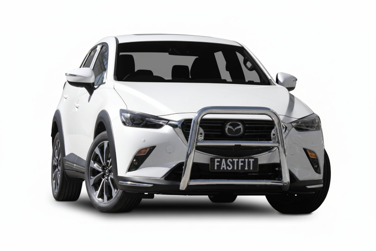ECB NUDGE BAR SERIES 2 (BLACK) TO SUIT MAZDA CX-3 AKARI, AKARI LE 08/2018-ON