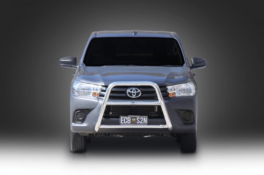 ECB SERIES 2 NUDGE BAR (BLACK) TO SUIT TOYOTA HILUX (SR-2WD, 4WD WIDE CAB) 06/2018-04/2019
