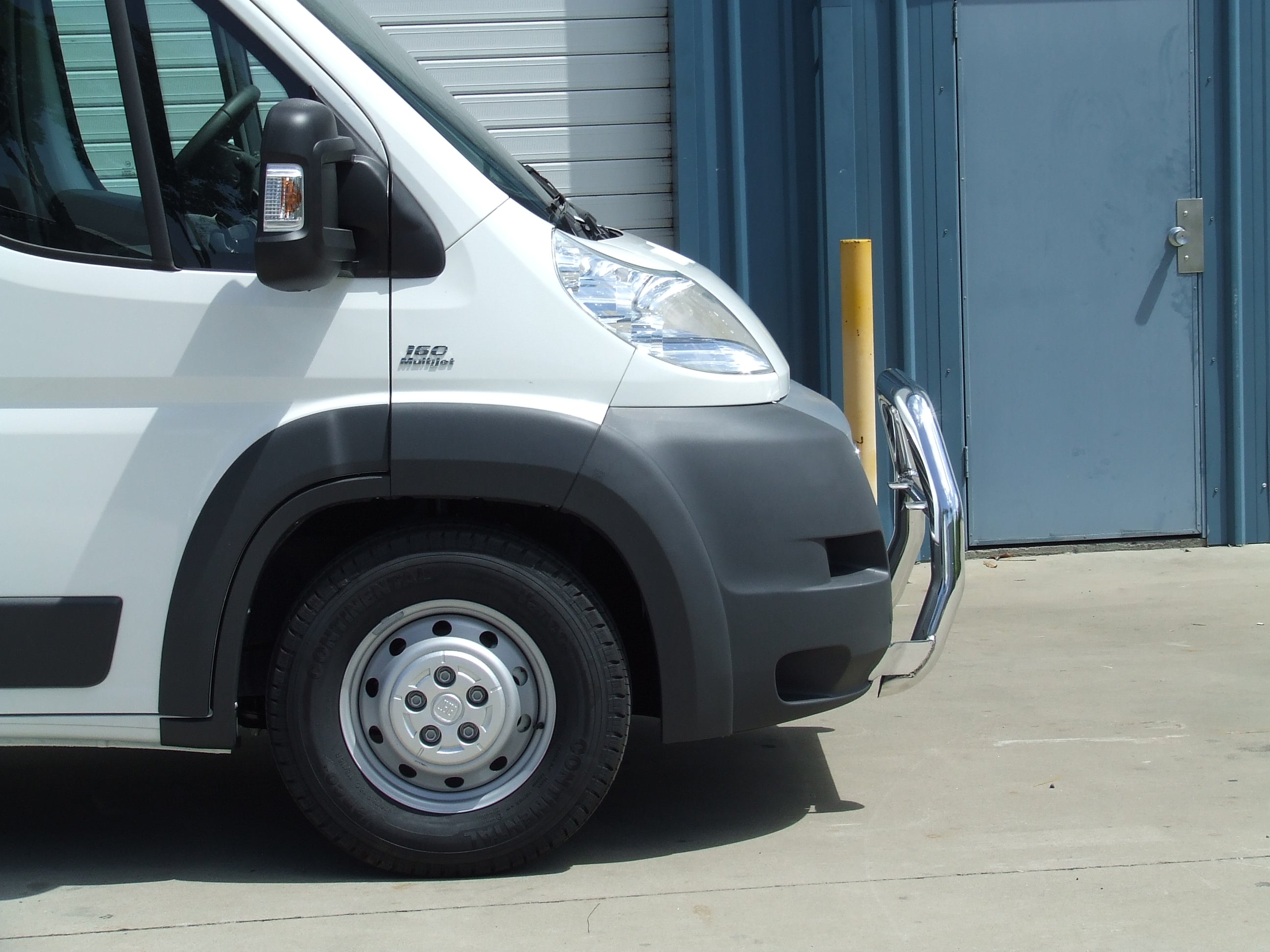 ECB 76mm Series 2 Polished Alloy Nudge Bars to suit Fiat Ducato 12/2007 to 08/2011