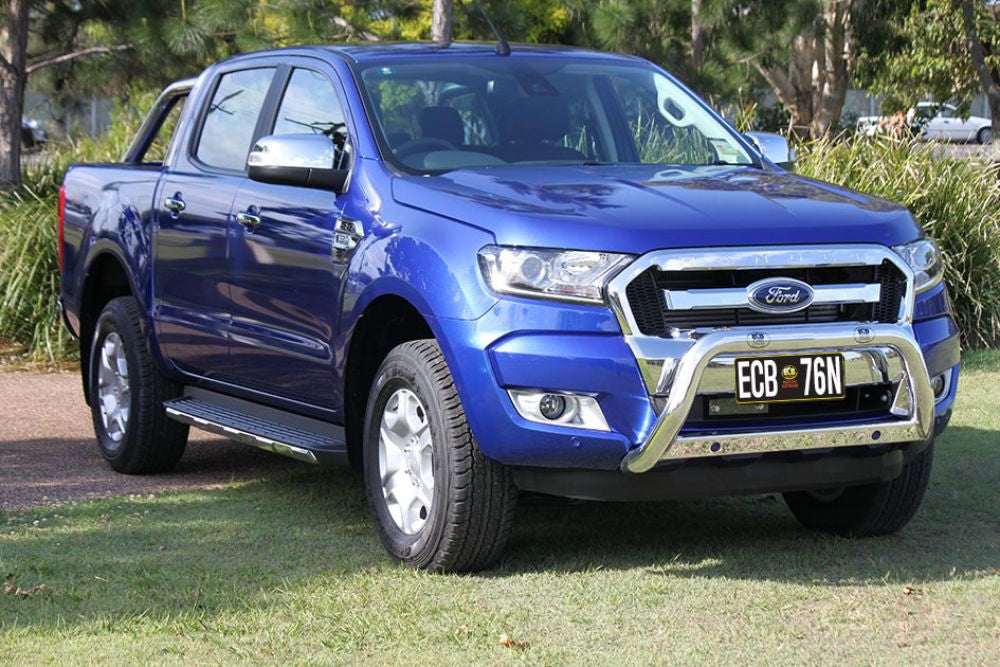 ECB 76MM Nudge Bars POLISHED to suit FORD RANGER PX MKII 07/2015-08/2018 (Wildtrak Models)